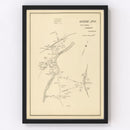 Vintage Map of Gonic, New Hampshire 1892