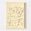 Vintage Map of Farmington, New Hampshire 1892