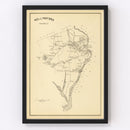 Vintage Map of Rollinsford, New Hampshire 1892