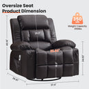 360° Swivel Rocker Recliner for Adults