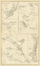 Vintage Map of Middleton, New Hampshire 1892