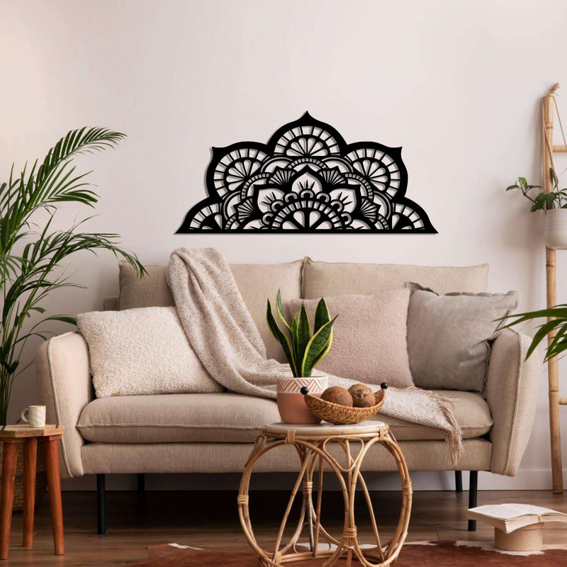 Half Mandala Metal Wall Art