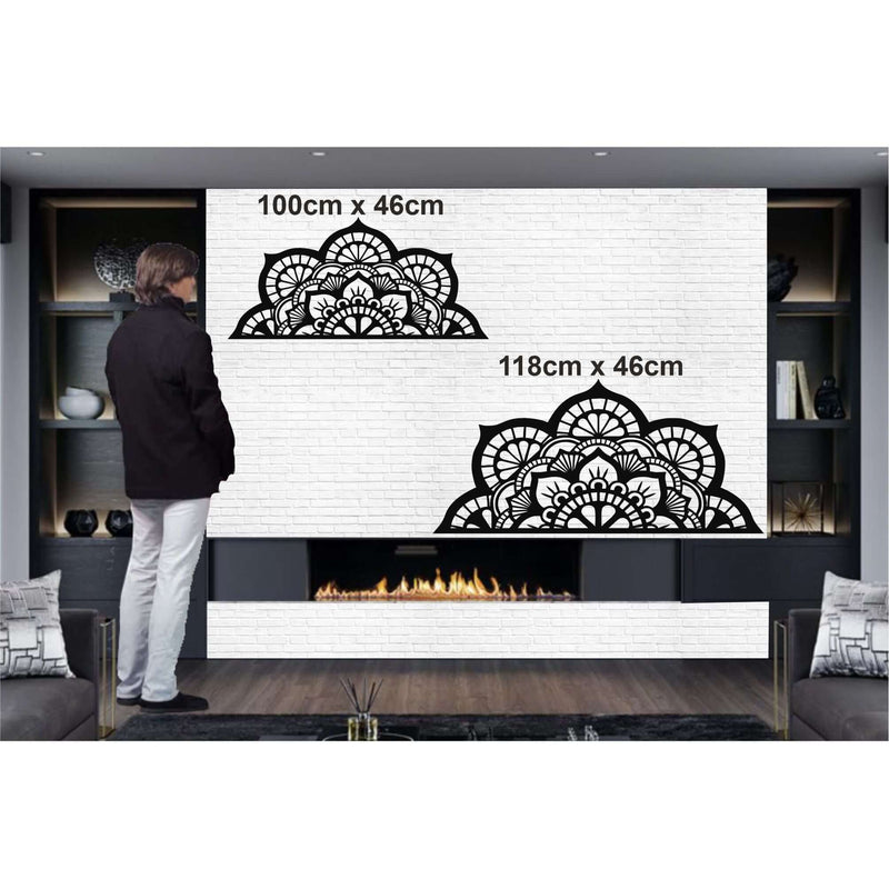 Half Mandala Metal Wall Art