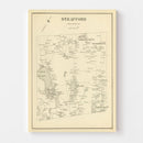 Vintage Map of Strafford, New Hampshire 1892