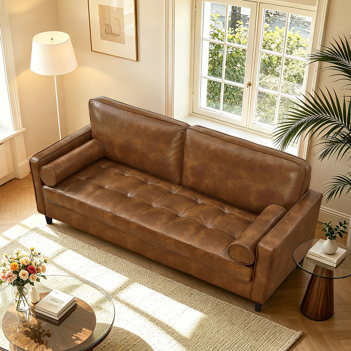 Classic Design Leather Couch, photo 3 of 10