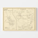 Vintage Map of Durham, New Hampshire 1892