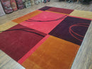 8' X 10' Tibetan Nepal Art Deco Hand Knotted Wool Rug Modern Contemporary Nice