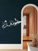 Birds on Branch Metal Wall Art