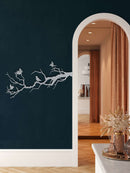 Birds on Branch Metal Wall Art