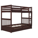 Bunk Bed With Ladders And 2 Storage Drawers