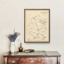 Vintage Map of Gilmanton, New Hampshire 1892