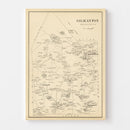 Vintage Map of Gilmanton, New Hampshire 1892