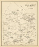 Vintage Map of Gilmanton, New Hampshire 1892