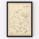 Vintage Map of Gilmanton, New Hampshire 1892