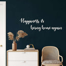 Happiness is Being Home Again Metal Wall Art