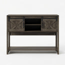 Farmhouse Entryway Table With Sliding Barn Door by HouseOfZazla