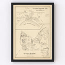 Vintage Map of Center Harbor, New Hampshire 1892