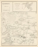 Vintage Map of Sandwich, New Hampshire 1892