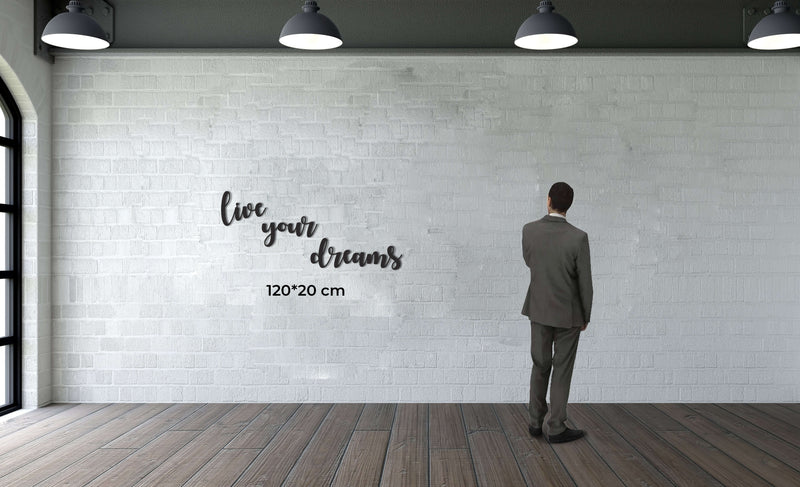 Live Your Dreams Metal Wall Art