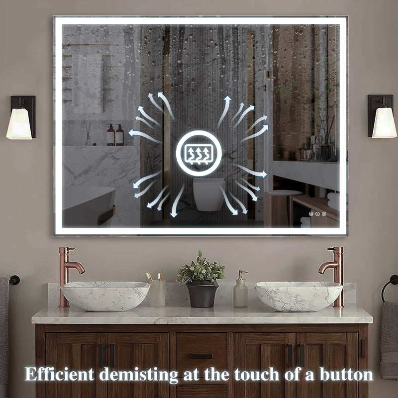 48x36 inch LED Bathroom Vanity Mirror, photo 5 of 10