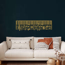 Piano and Music Notes Metal Wall Art