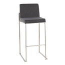 Fuji - Contemporary And Modern Elegance High Back Barstool by HouseOfZazla