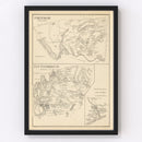 Vintage Map of Freedom, New Hampshire 1892