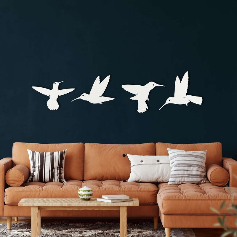 Bee Birds Metal Wall Art