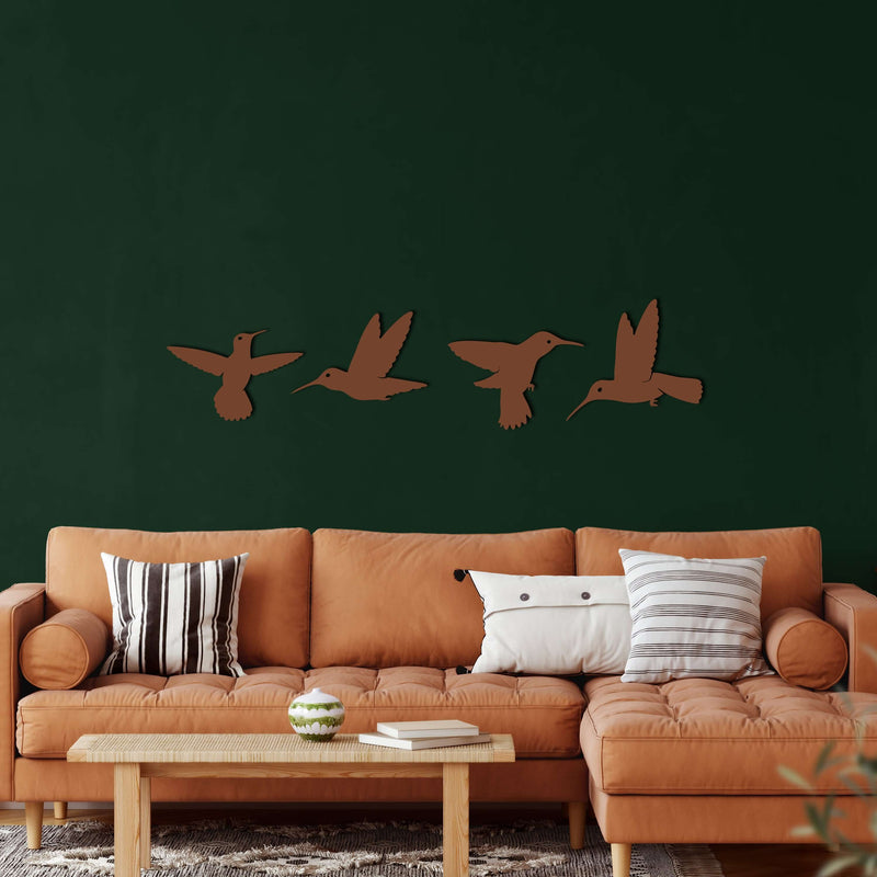 Bee Birds Metal Wall Art