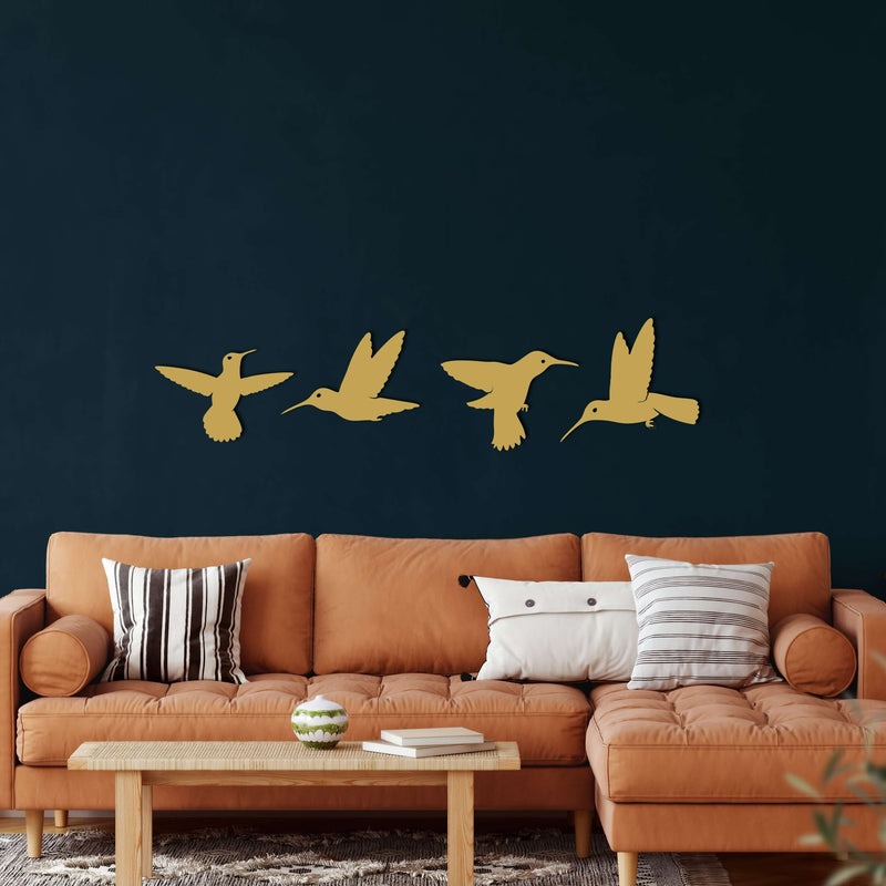 Bee Birds Metal Wall Art