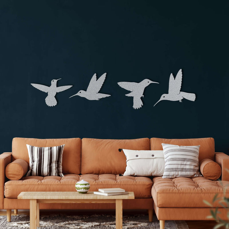 Bee Birds Metal Wall Art