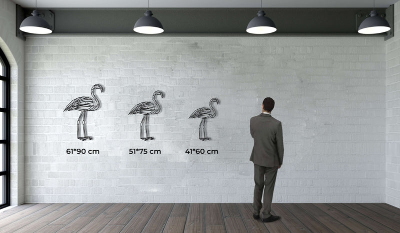Flamingo Metal Wall Art