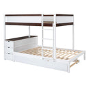 Bunk Bed With Twin Size Trundle, Storage And Desk by HouseOfZazla
