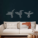 Bee Birds Metal Wall Art