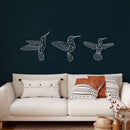 Bee Birds Metal Wall Art