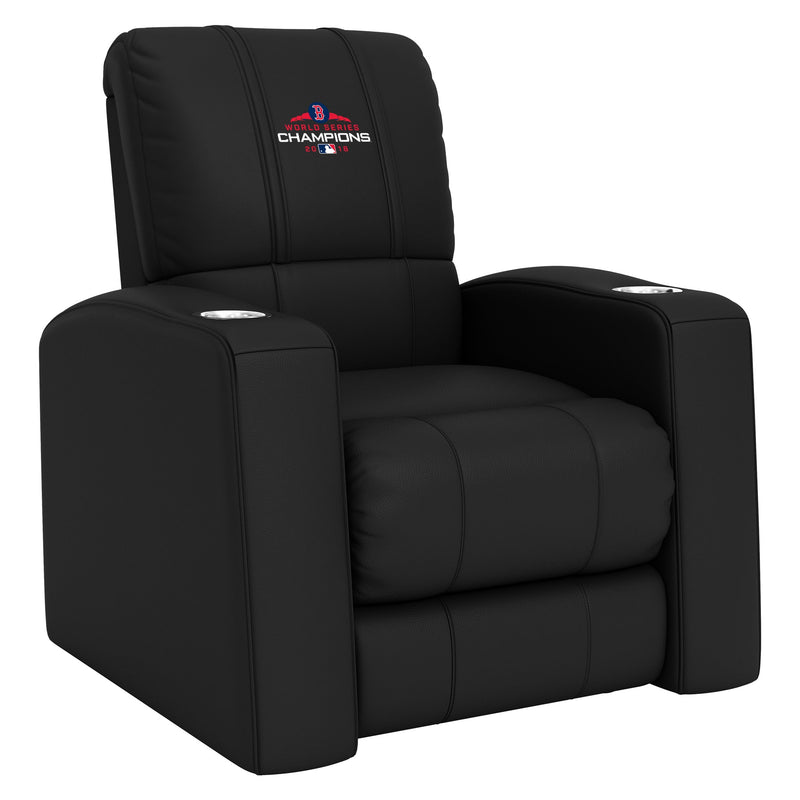 Relax Home Theater Recliner with Boston Red Sox 2018 Champions Logo