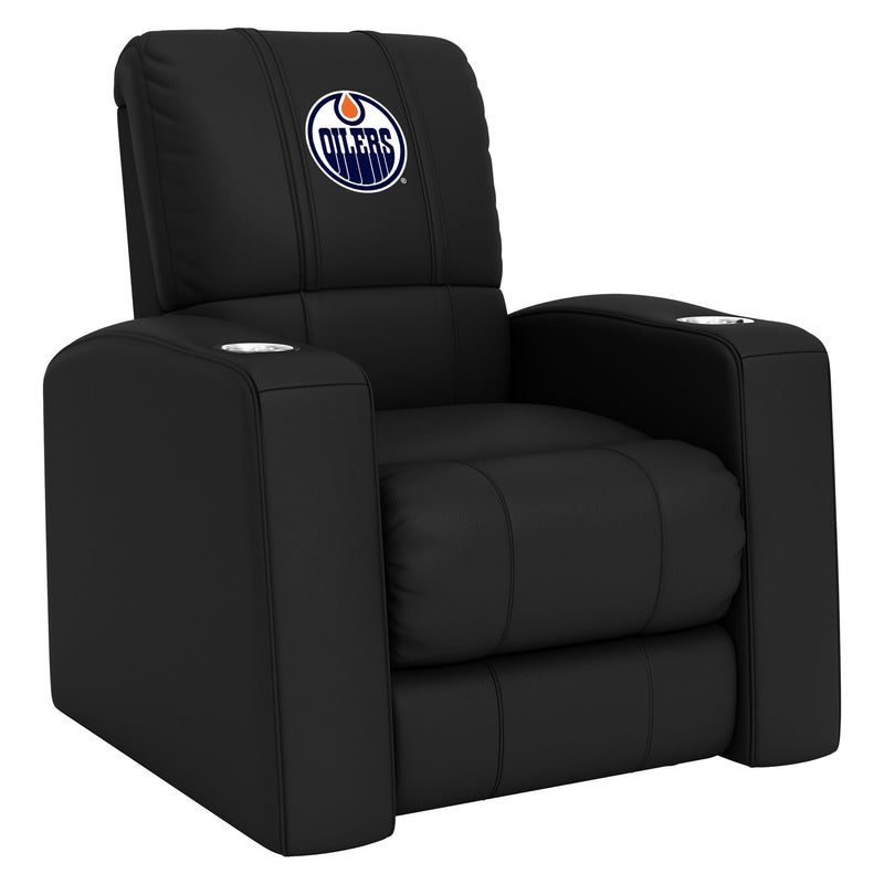 Relax Home Theater Recliner with Edmonton Oilers Logo