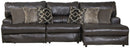 Como - 3 Piece Italian Leather Match Reclining Sectional by Unique Piece Furniture