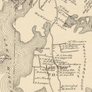 Vintage Map of Moultonboro, New Hampshire 1892