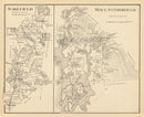 Vintage Map of Moultonboro, New Hampshire 1892