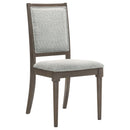 Perkins - Upholstered Dining Side Chair (Set of 2) - Dark Brown by HouseOfZazla