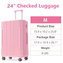 Lightweight Durable ABS Suitcases with Double Wheels
