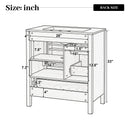 Modern Bathroom Vanity With Sink, Soft Close Drawers & Door, Storage Rack
