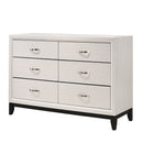Contemporary 6 Drawer Dresser With Handles by Unique Piece Furniture