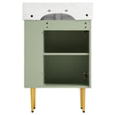 Bathroom Vanity, Combo Cabinet, Bathroom Storage Cabinet, Single Ceramic Sink by HouseOfZazla