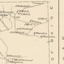 Vintage Map of Brookfield, New Hampshire 1892