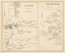 Vintage Map of Brookfield, New Hampshire 1892