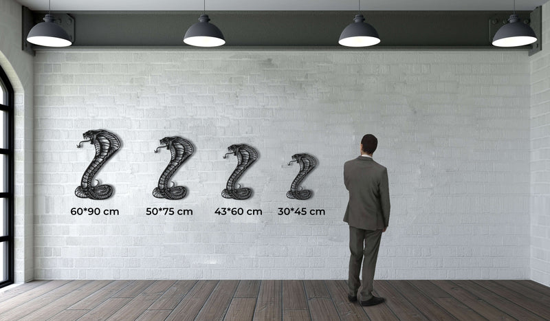 Cobra Snake Metal Wall Art