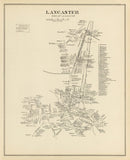 Vintage Map of Lancaster, New Hampshire 1892