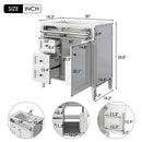 Bathroom Vanity With Top Sink, Storage Cabinet With 2 Drawers, Tip Out Drawer by HouseOfZazla